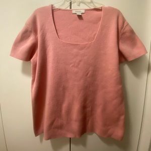 Pink short sleeve dress shirt